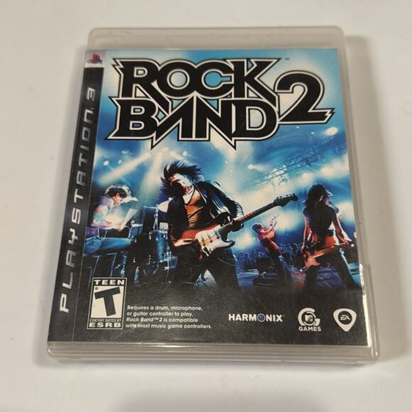 PlayStation 3 Rock Band & Rock Band 2 & The Beatles PS3 Games w/ Case and Insert - Picture 8 of 10